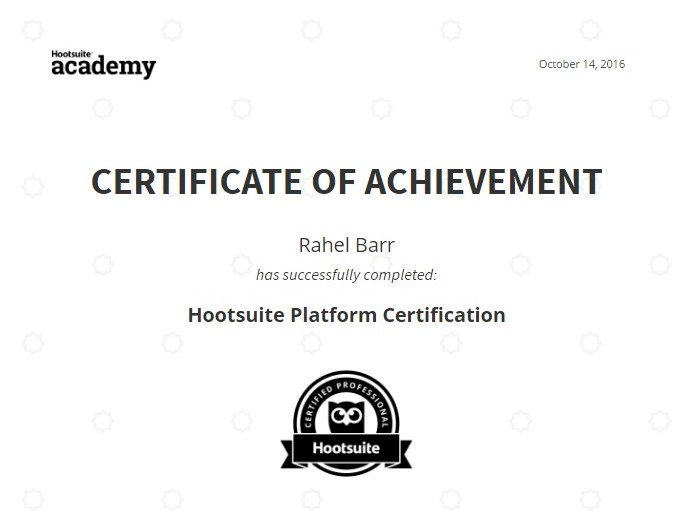 Hootsuite certification