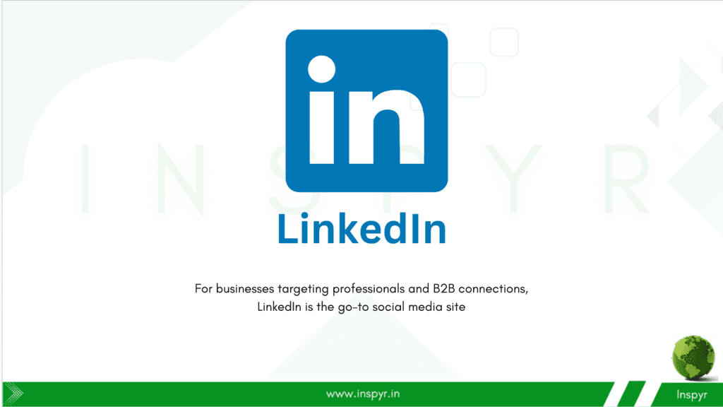 LinkedIn social media site