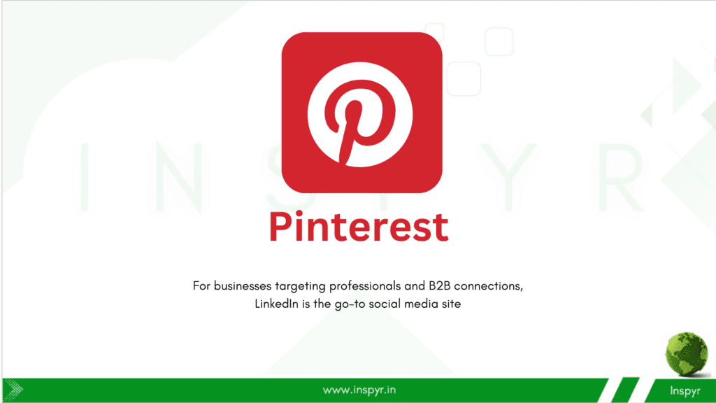 Pinterest social media site
